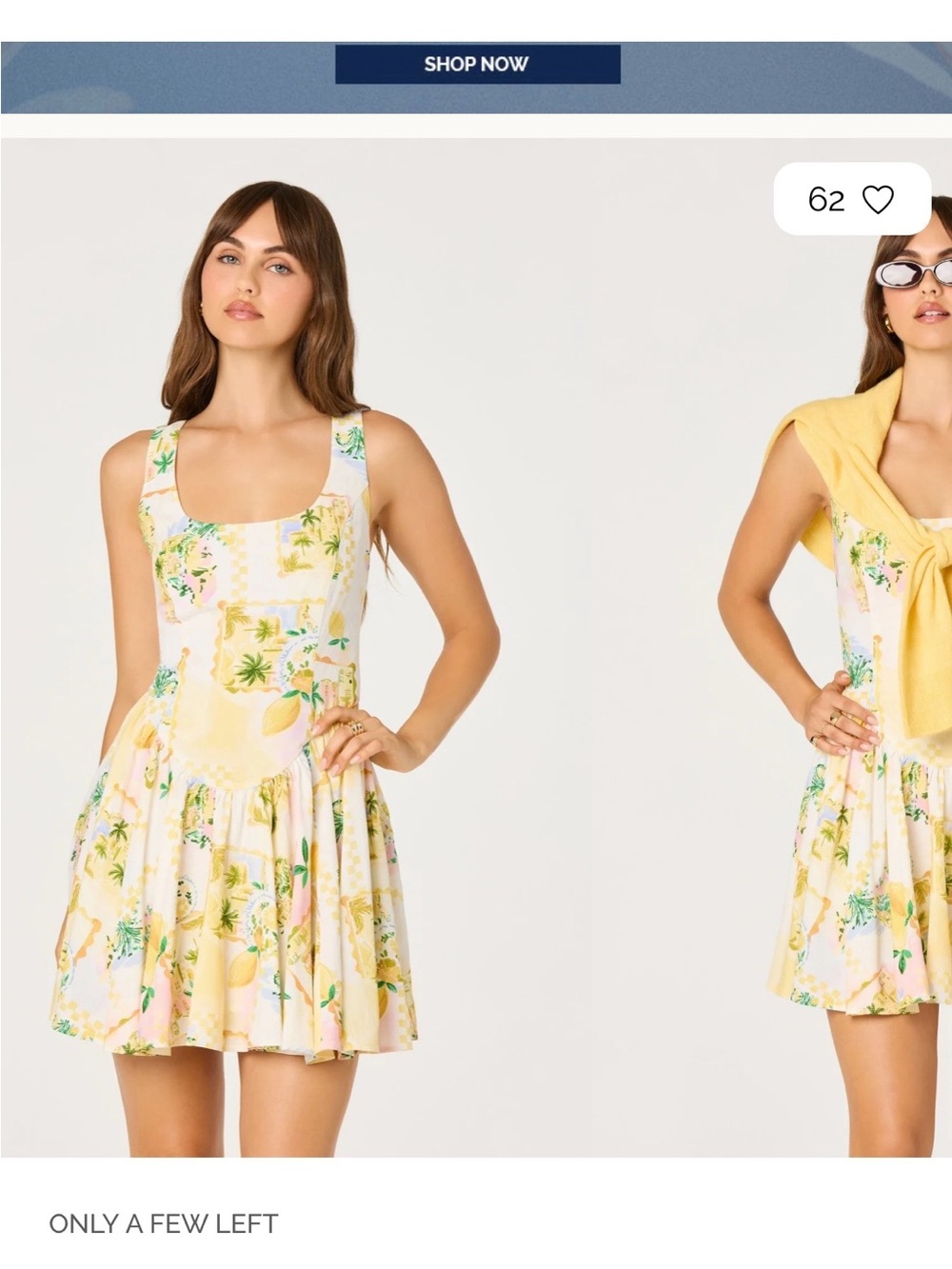 ASTR THE LABEL Reina Paradise Print A-Line Mini Dress, Size XS, NWT